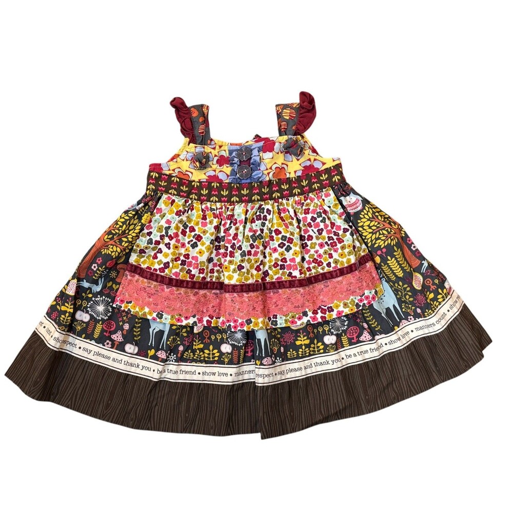 Matilda Jane Firefly Knot Dress 12M Character Counts Heart Soul Pride